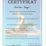 certyfikat ćwiczenia mięśni dna miednicy