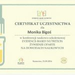 certyfikat-Żywienie-oparte-na-dowodach-naukowych-M.Bigoś
