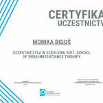 certyfikat-insulinooporność-Monika-Bigoś